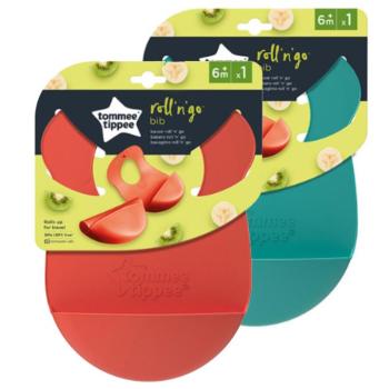 Tommee Tippee: Roll'N'Go szilikon vállpántos előke több változatban kép