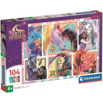 Unikornis Akadémia együtt az unikornisokkal 104db-os Supercolor puzzle - Clementoni kép