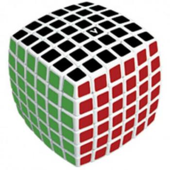 V-Cube 6x6 versenykocka, lekerekített, fehér kép