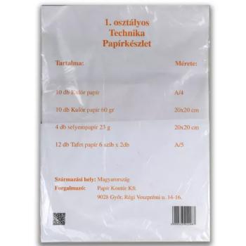 1.osztályos Technika papírkészlet 36db-os kép