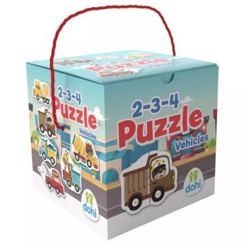 2-3-4 Darabos Puzzle - Járművek kép