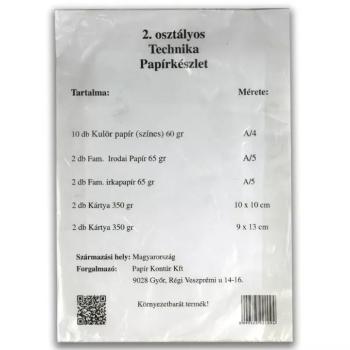 2.osztályos Technika papírkészlet 18db-os kép