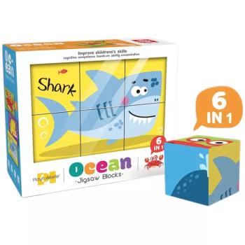 6 az 1-ben kirakós mesekocka - Óceán kép