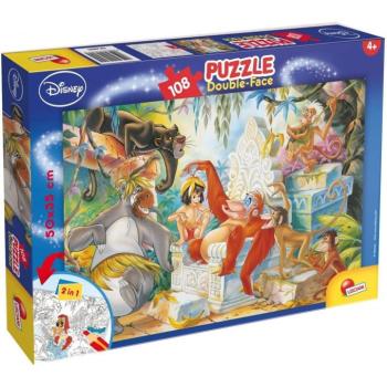 A Dzsungel könyve 2 az 1-ben 108db-os puzzle és színező 50x35cm - Lisciani kép