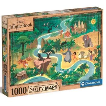 A Dzsungel könyve történet térképe 1000db-os puzzle - Clementoni kép