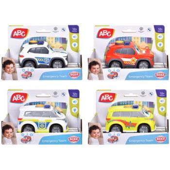 ABC Emergency Team kisautó fénnyel és hanggal, többféle, 1 db - Dickie Toys kép
