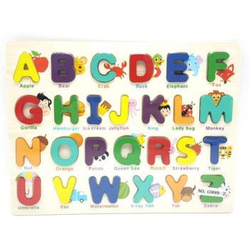 ABC fa formaválogató puzzle kép