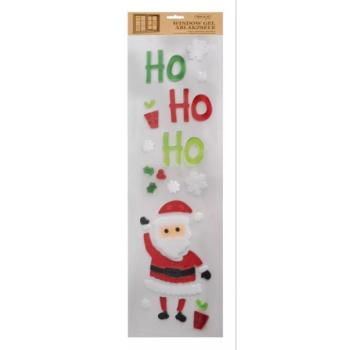 Ablakzselé Mikulás és HOHOHO mintákkal - 15 x 50 cm kép
