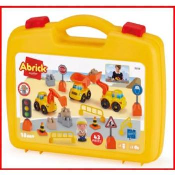 Abrick: Útépítés játékszett, bőrönben - 43 darabos kép