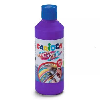 Acrylic 250ml-s akril festék lila színben - Carioca kép
