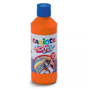 Acrylic 250ml-s akril festék narancssárga színben - Carioca kép