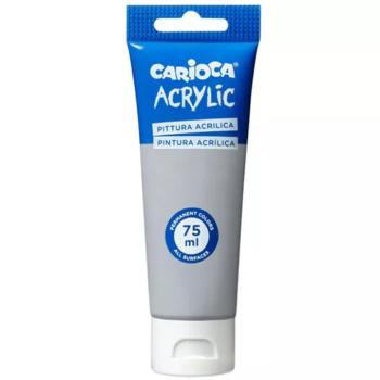 Acrylic 75ml-s akril festék ezüst színben - Carioca kép