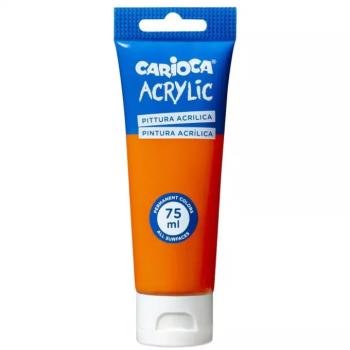 Acrylic 75ml-s akril festék narancssárga színben - Carioca kép