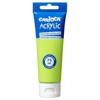 Acrylic 75ml-s akril festék világos zöld színben - Carioca kép