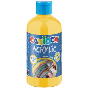 Acrylic Akril festék citromsárga színben 250ml - Carioca kép