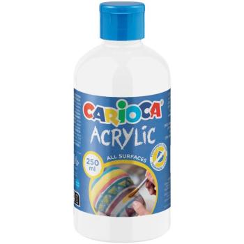 Acrylic Akril festék fehér színben 250ml - Carioca kép