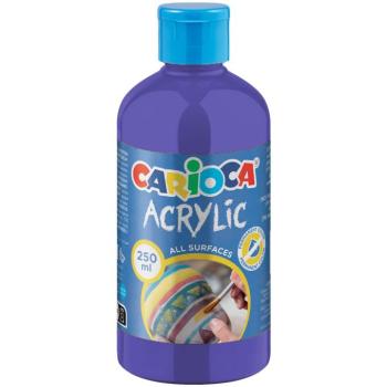 Acrylic Akril festék lila színben 250ml - Carioca kép