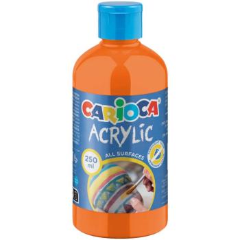 Acrylic Akril festék narancssárga színben 250ml - Carioca kép