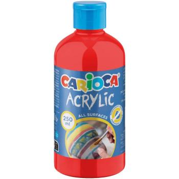 Acrylic Akril festék piros színben 250ml - Carioca kép