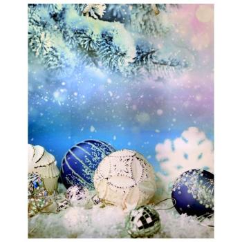 Ajándéktáska Karácsonyi díszek mintázattal 26x32x12,5cm kép