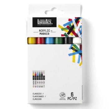 Akril filctoll készlet 6db Liquitex kép