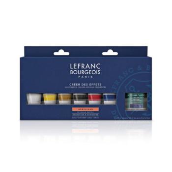 Akrilfesték és médium készlet 6x20 ml Lefranc Bourgeois kép