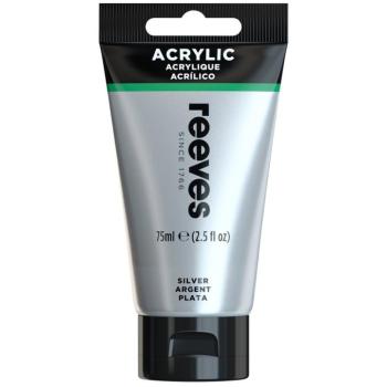 Akrilfesték ezüst 75ml Reeves