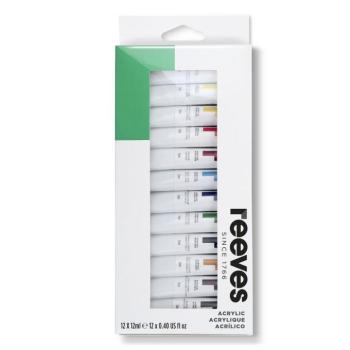 Akrilfesték készlet 12x12ml Reeves kép