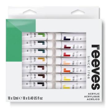 Akrilfesték készlet 18x12ml Reeves kép