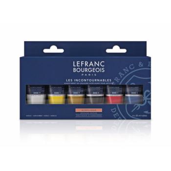 Akrilfesték készlet 6x20 ml Lefranc Bourgeois kép