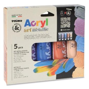 Akrilfesték készlet PRIMO neon 5x75 ml kép