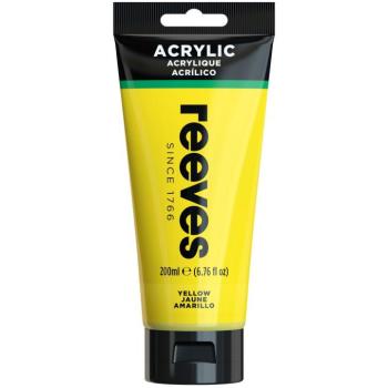 Akrilfesték sárga 200ml Reeves kép