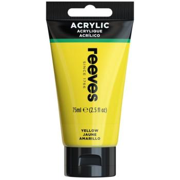 Akrilfesték sárga 75ml Reeves kép