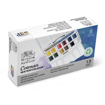 Akvarell festék készlet 12 db-os félszilke Winsor & Newton kép