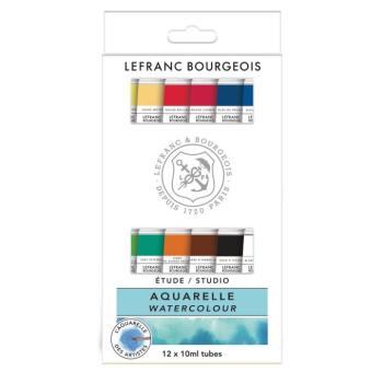 Akvarell festék készlet - 12 tubus Lefranc Bourgeois kép