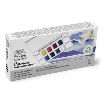 Akvarell festék készlet 8 db-os félszilke - égbolt készlet Winsor & Newton kép