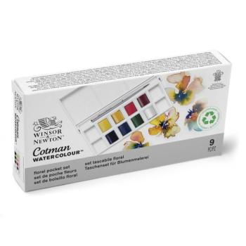 Akvarell festék készlet 8 db-os félszilke - virágos készlet Winsor & Newton