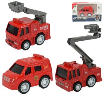 Alloy Car: Tűzoltósági autó többféle változatban 5cm kép