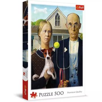 American Gothic Kutya kiadás 500db-os puzzle - Trefl kép