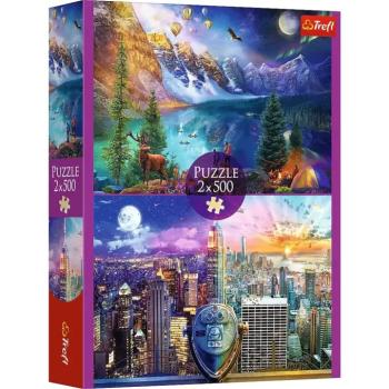 Amerikai körút 2x500db-os puzzle - Trefl kép