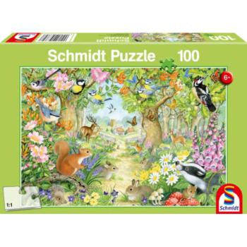 Animals in the forest, 100 db (56370) Tiere im Wald kép