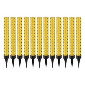 Aranyszínű torta tűzijáték, 12 cm - 12 db-os csomag