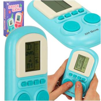 Arcade játék, elektronikus konzol, retró játék, hordozható, zsebméretű, kék kép