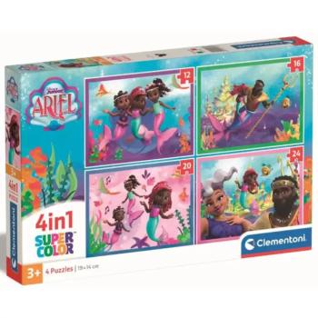 Ariel a kis hableány 4 az 1-ben 12, 16, 20 és 24db-os puzzle - Clementoni kép