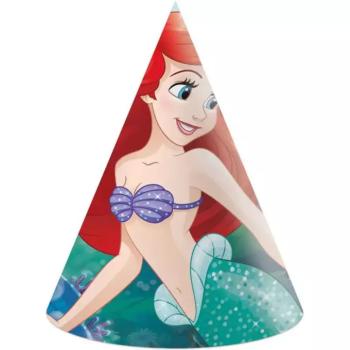 Ariel a kis hableány party kalap 6db-os szett kép