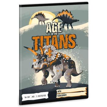 Ars Una: Age of the Titans 2.osztályos vonalas füzet A/5 16-32 kép