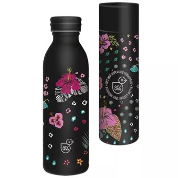 Ars Una: Black Hibiscus duplafalú fém kulacs díszdobozban 600ml kép