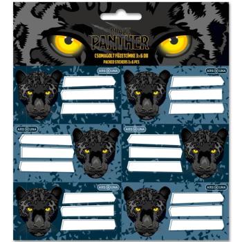 Ars Una: Black Panther csomagolt füzetcímke 3x6 db kép