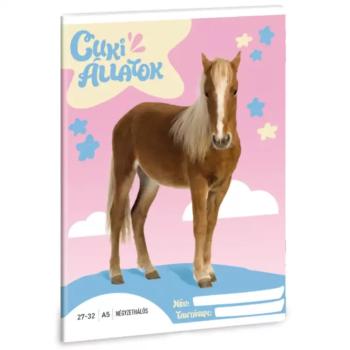 Ars Una: Cuki Állatok - Palomino Póni kockás füzet A/5 27-32 kép