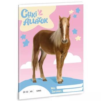Ars Una: Cuki állatok - Palomino Póni sima lapú füzet A/5 kép